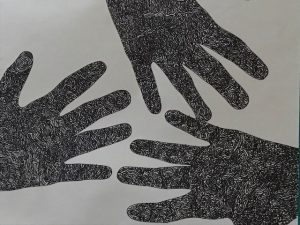 hands, shadow
