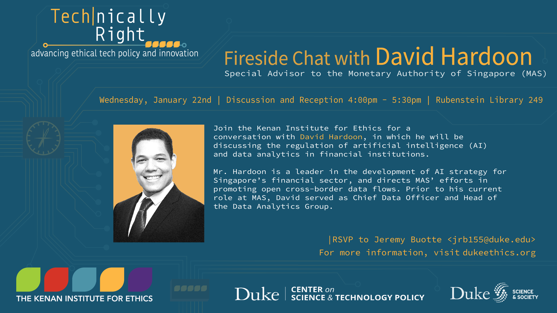 Fireside Chat with David Hardoon - all info below