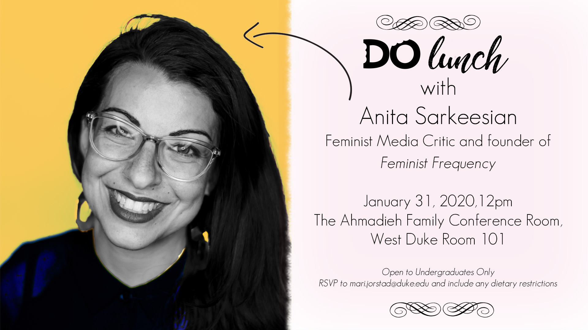 Do lunch with Anita Sarkeesian.. all info below