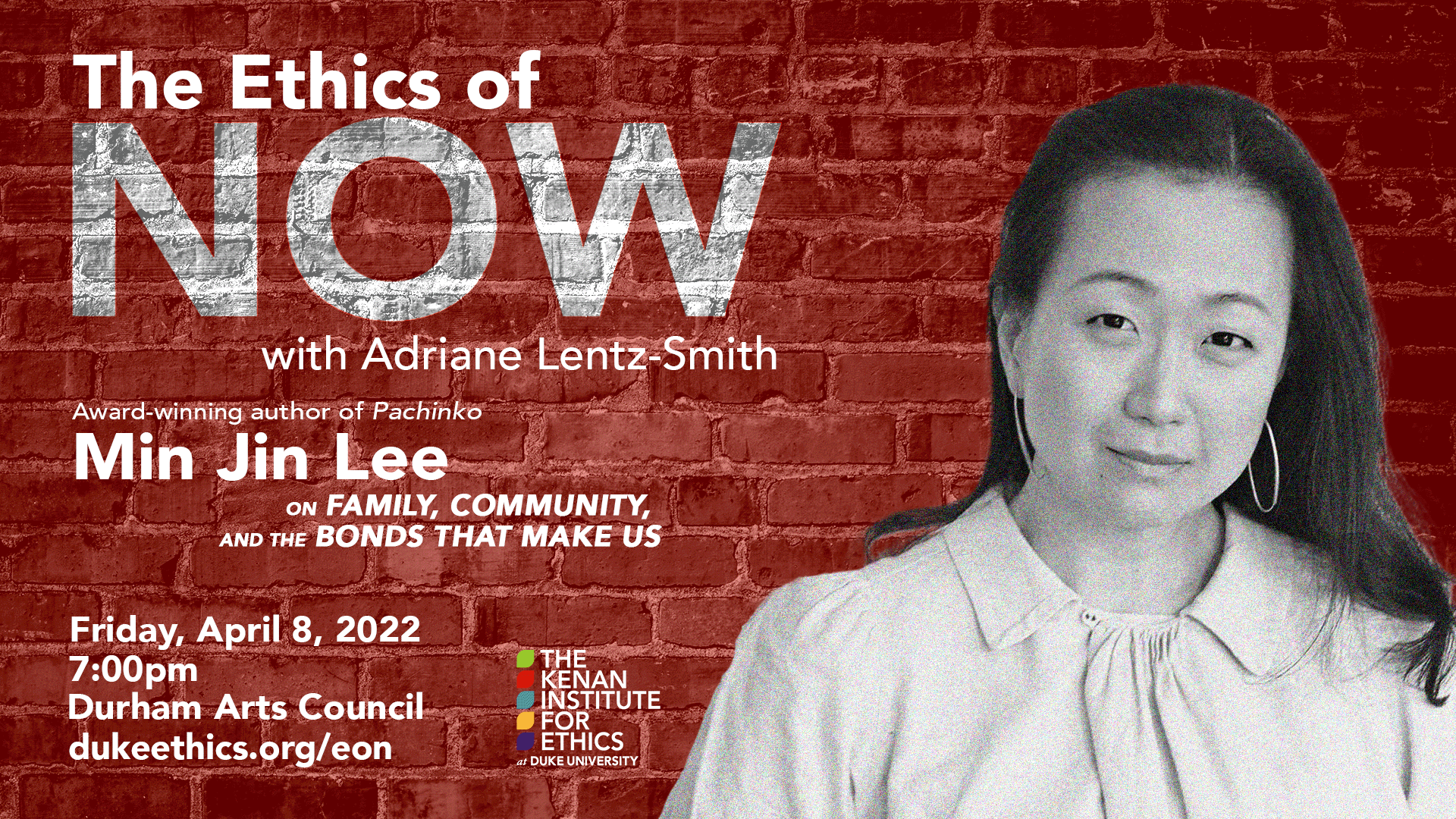 The Ethics of Now presents Min Jin Lee - The Kenan Institute for Ethics at  Duke University