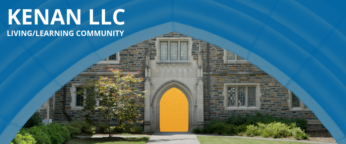 Kenan LLC Banner featuring a shot of Few Quad on West Campus