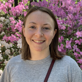 Anna Mackey is a Ph.D. candidate in the Department of Molecular Genetics and Microbiology. She received her B.S. in Mathematical Biology from The Ohio State University in 2020. Her research focuses on an environmental fungus that causes life-threatening infections in immunocompromised individuals. She studies how environmental conditions encountered during human infection influence mutation rates and adaptation to stressors such as antifungal drugs. Headshot of Anna Mackey